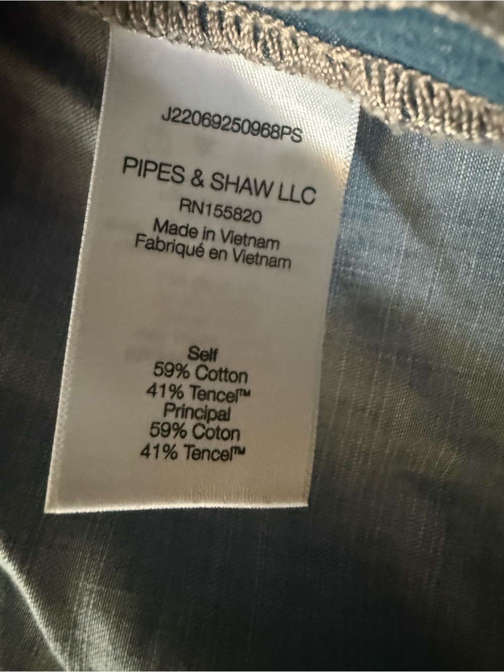 Veronica Beard Light Blue Ruffle Chambray Button-Front Blouse - Picture 6 of 7